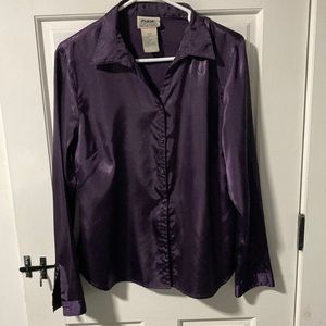 Northern Reflection Large purple silk like dress shirt